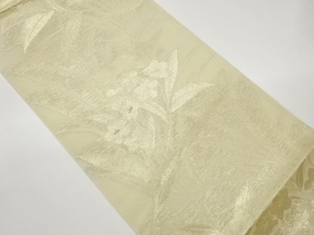 JAPANESE KIMONO / FUKURO OBI FOR SUMMER / WOVEN PLANT
